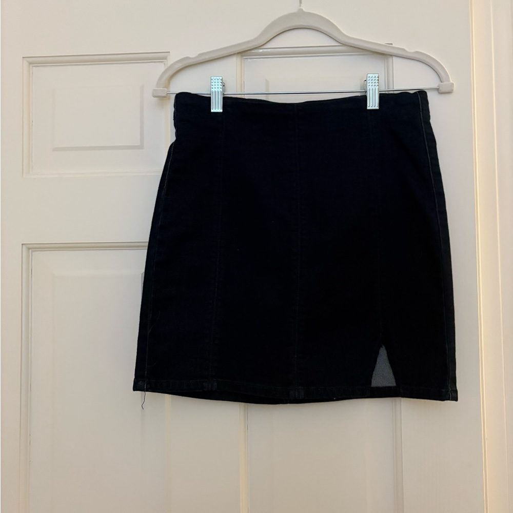 Free People Navy Pencil Skirt